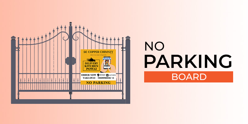 Branded No Parking Boards